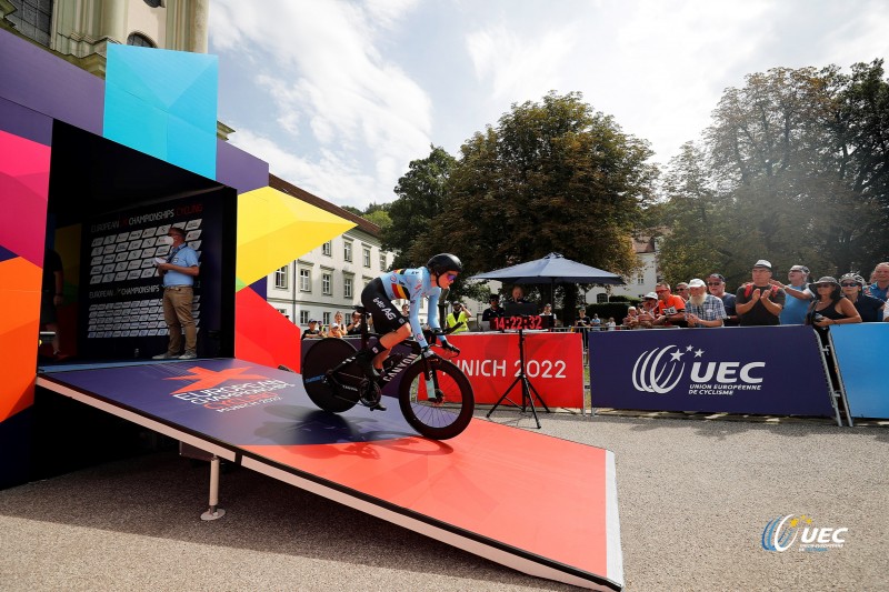 European Championships Munich 2022 - 2022 UEC Road Elite European Championships - Women's ITT - 17/08/2022 - Julie Van De Velde (BEL) - photo Ivan Benedetto/UEC/SprintCyclingAgency?2022